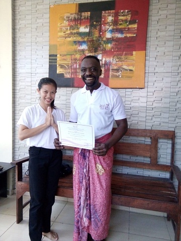 Reeva Bali Spa School Student